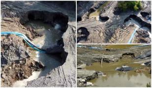 Catastrofa de la Praid: Apa cu sare a ajuns la Sovata. 40.000 de persoane, afectate de nivelul de cloruri